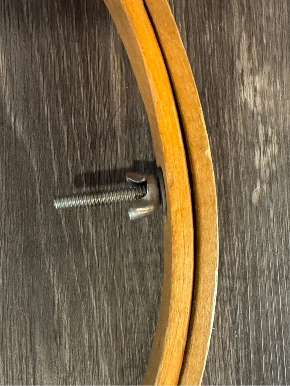 Vtg Wooden Embroidery Quilting Hoop - Natural Finish